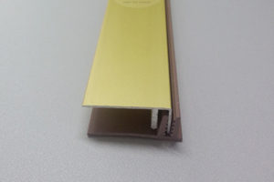 nẹp kết thúc sàn mf12 màu vàng mờ