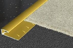 Sử dụng nẹp sàn nhôm khi lắp đặt thảm sàn