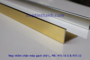 Nẹp chặn mép gạch hợp kim nhôm chữ L Hợp Tín Thành